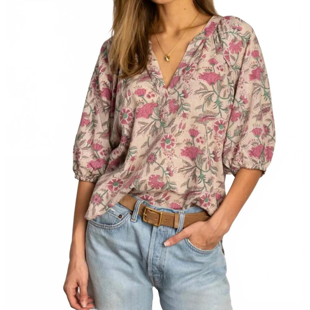 NEW DYLAN eden jolie top in purple multi